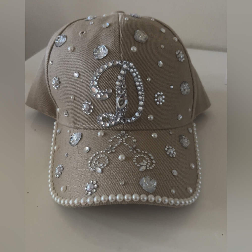 Personalized bling hats with whatever you would like on it.